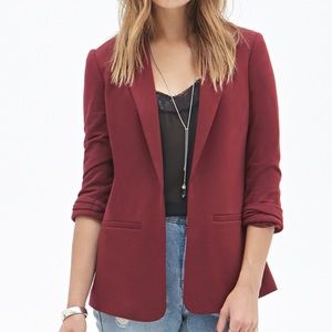 Burgundy Blazer w/ satin lining